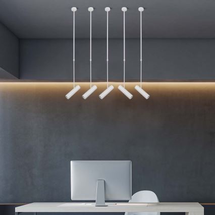Candelabro suspenso 1xGU10/35W/230V branco
