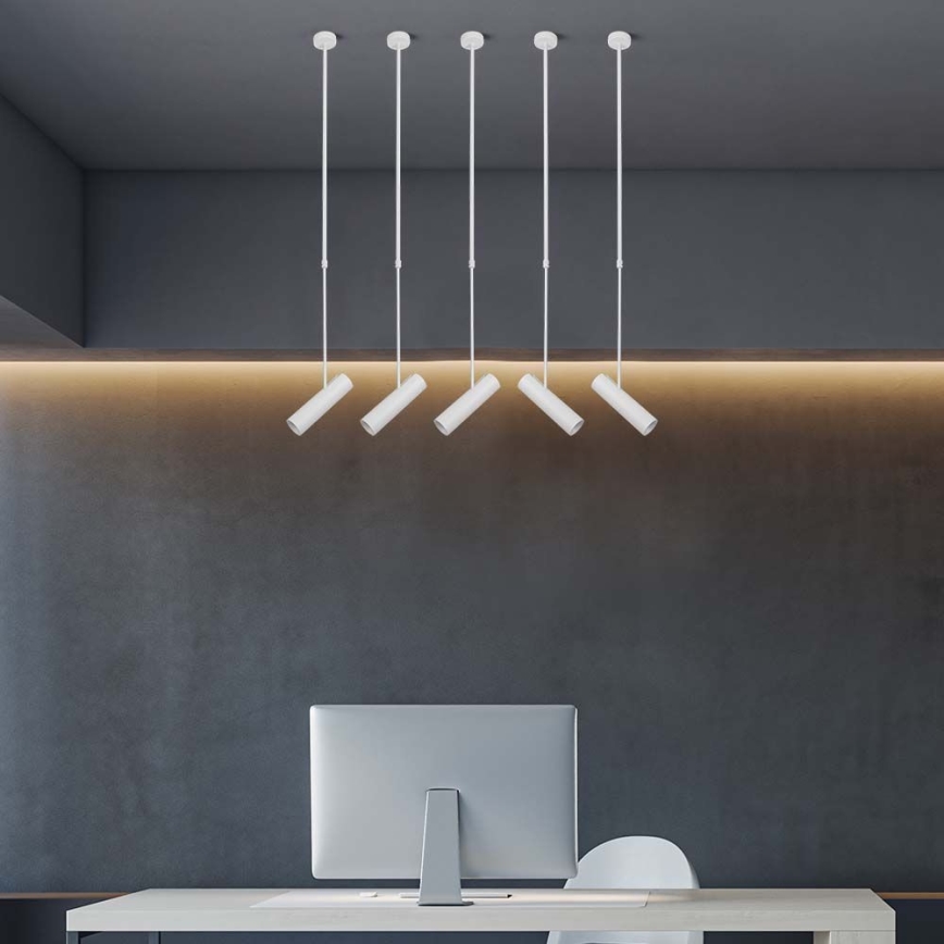 Candelabro suspenso 1xGU10/35W/230V branco