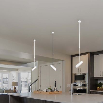 Candelabro suspenso 1xGU10/35W/230V branco