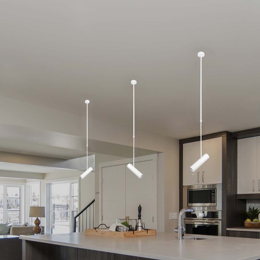 Candelabro suspenso 1xGU10/35W/230V branco