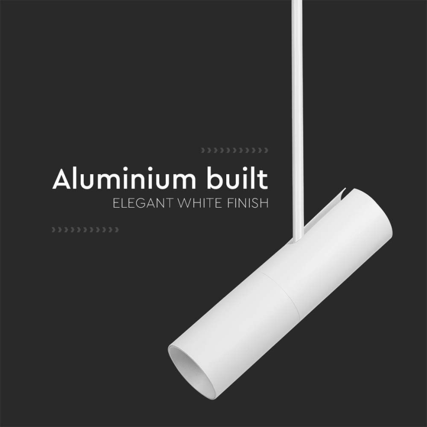 Candelabro suspenso 1xGU10/35W/230V branco