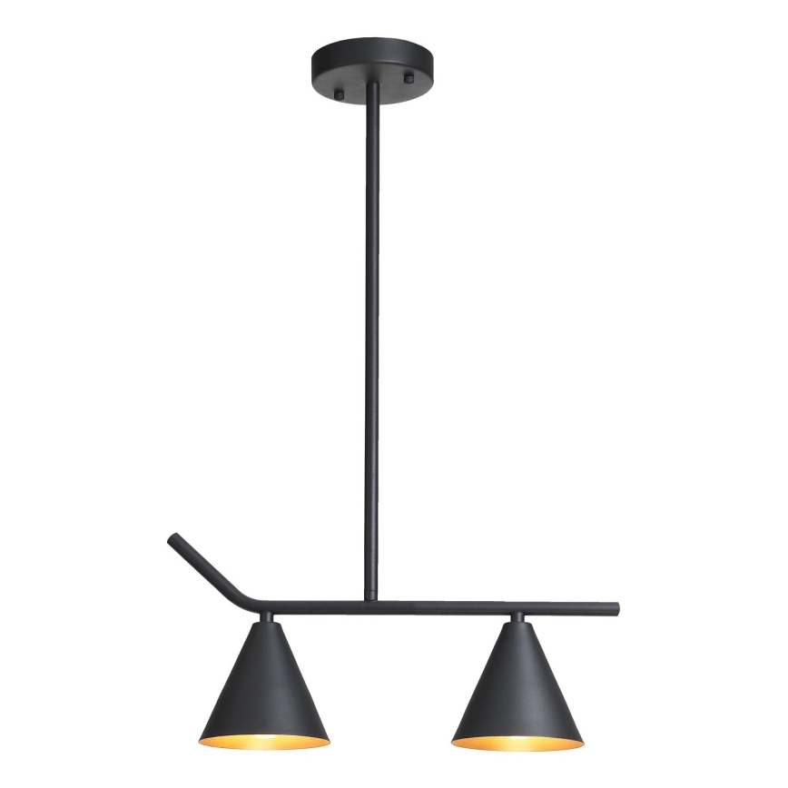 Candelabro suspenso 2xE27/40W/230V preto