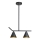 Candelabro suspenso 2xE27/40W/230V preto