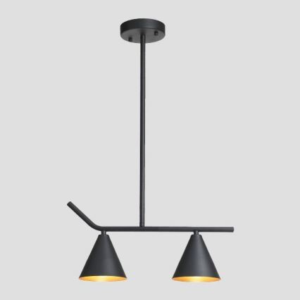 Candelabro suspenso 2xE27/40W/230V preto