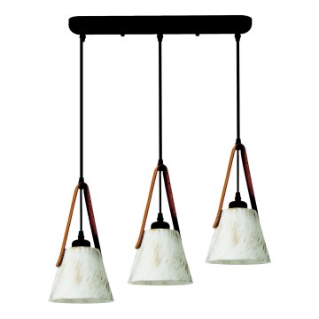Candelabro suspenso 3xE27/40W/230V branco