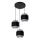 Candelabro suspenso 3xE27/60W/230V cinzento