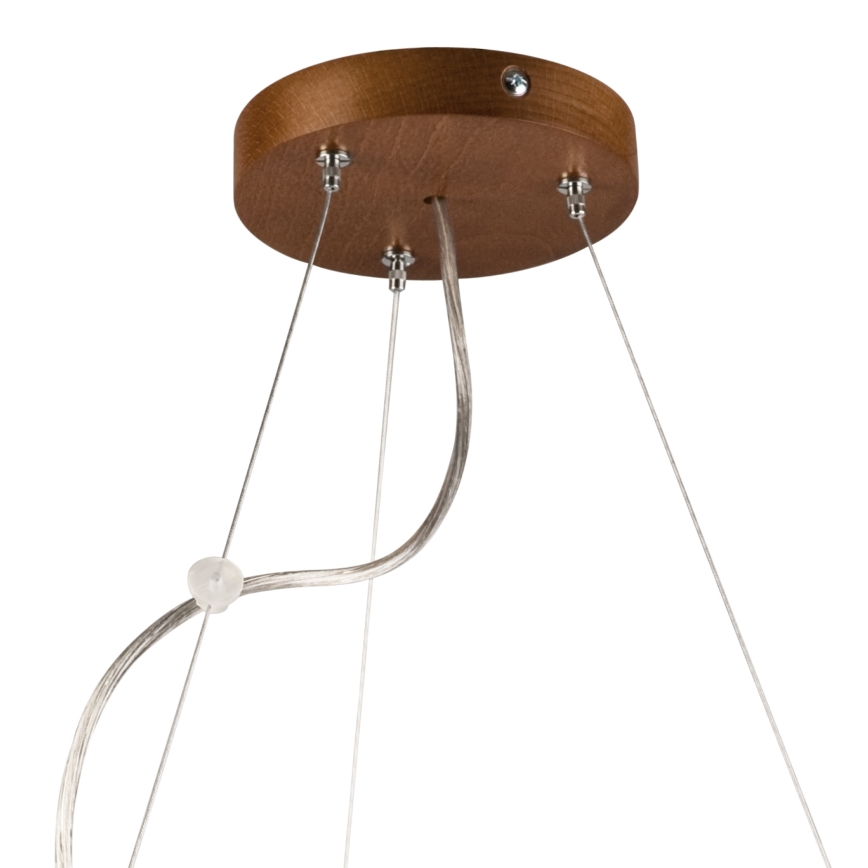 Candelabro suspenso 3xE27/60W/230V ø 47 cm pinho - FSC certificado
