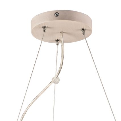 Candelabro suspenso 3xE27/60W/230V ø 47 cm pinho - FSC certificado