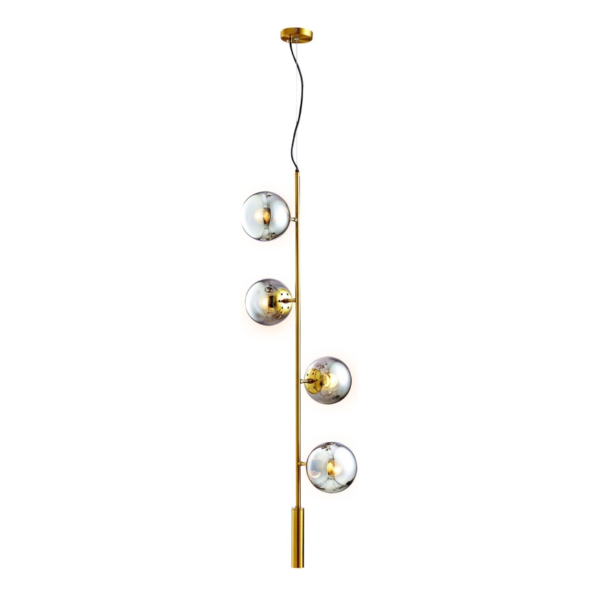 Candelabro suspenso 4xE27/10W/230V dourada