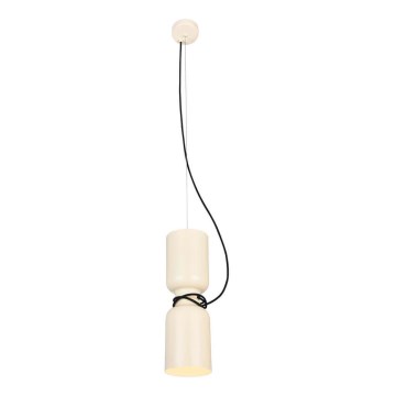 Candelabro suspenso ABEL 2xE27/11W/230V diâmetro 13 cm creme