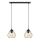 Candelabro suspenso AGAT 2xE27/15W/230V dourado/preto
