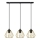 Candelabro suspenso AGAT 3xE27/15W/230V dourado/preto