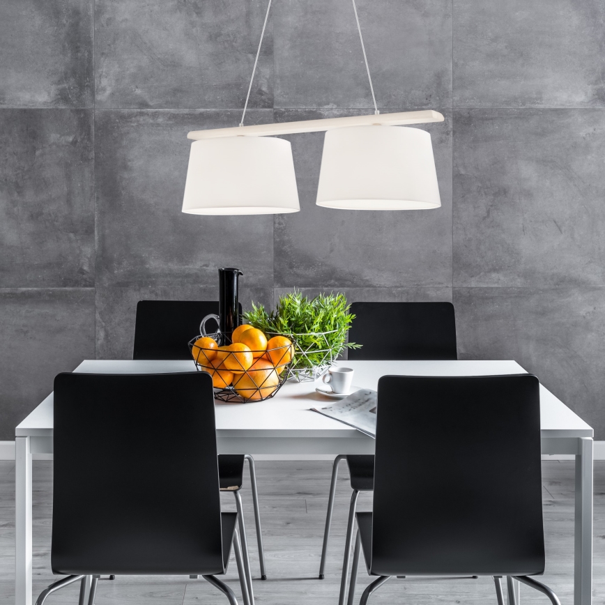 Candelabro suspenso AIDA 2xE27/60W/230V carvalho - FSC certificado
