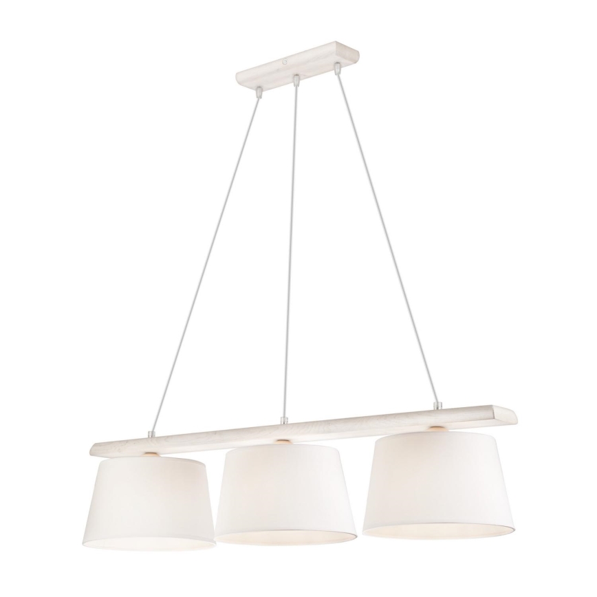 Candelabro suspenso AIDA 3xE27/60W/230V carvalho - FSC certificado