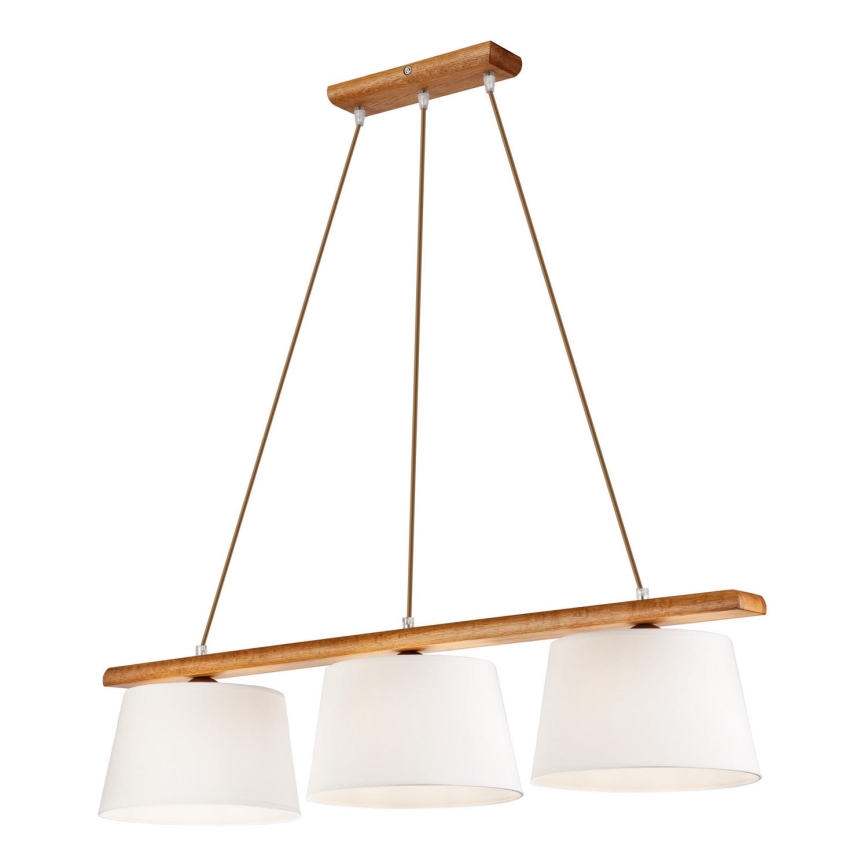 Candelabro suspenso AIDA 3xE27/60W/230V carvalho - FSC certificado