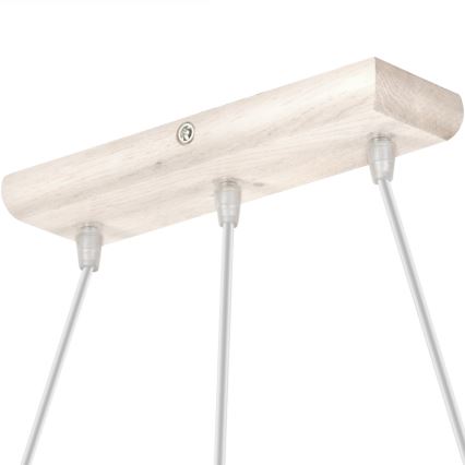 Candelabro suspenso AIDA 3xE27/60W/230V carvalho - FSC certificado