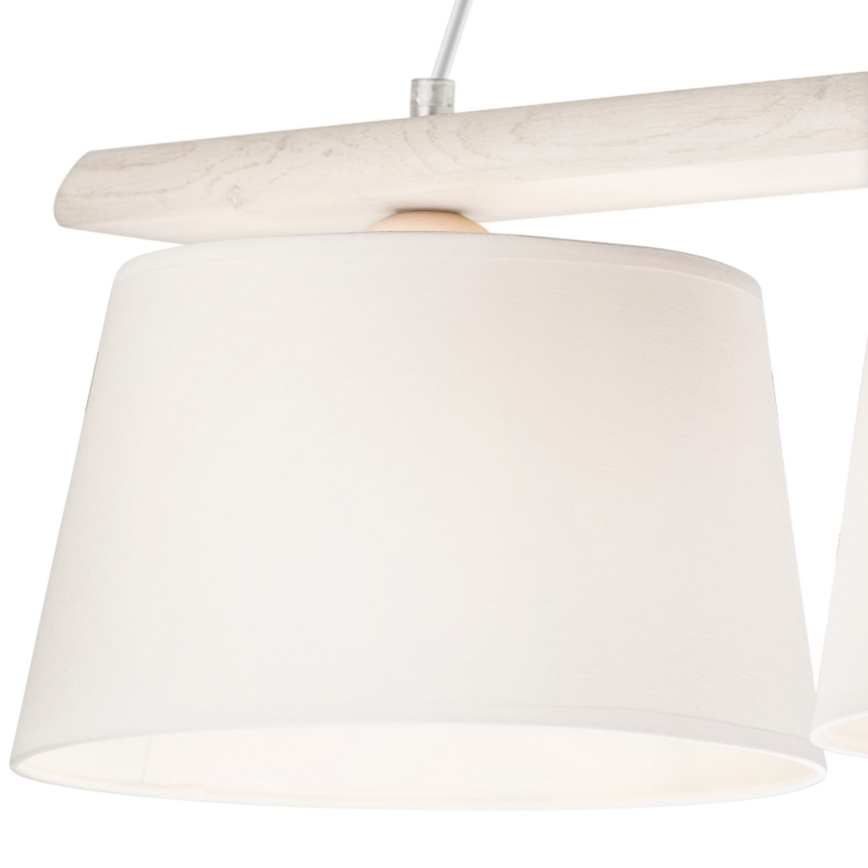 Candelabro suspenso AIDA 3xE27/60W/230V carvalho - FSC certificado