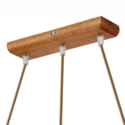 Candelabro suspenso AIDA 3xE27/60W/230V carvalho - FSC certificado