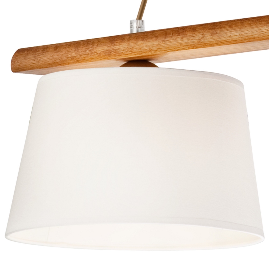 Candelabro suspenso AIDA 3xE27/60W/230V carvalho - FSC certificado