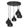 Candelabro suspenso AKTAN 5xE27/60W/230V preto redondo