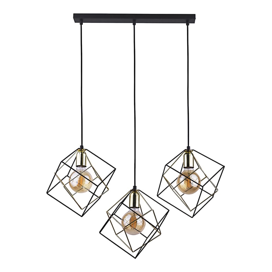 Candelabro suspenso ALAMBRE 3xE27/60W/230V