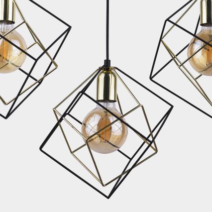 Candelabro suspenso ALAMBRE 3xE27/60W/230V
