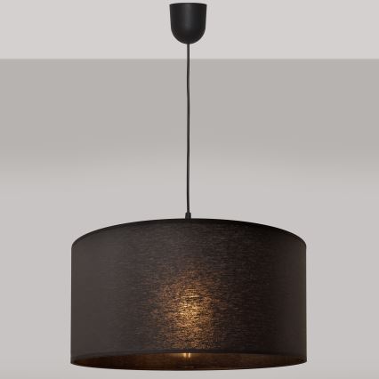 Candelabro suspenso ALBA 1xE27/15W/230V d. 40 cm preto