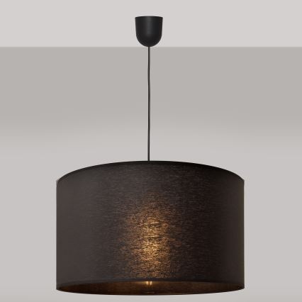 Candelabro suspenso ALBA 1xE27/15W/230V d. 45 cm preto