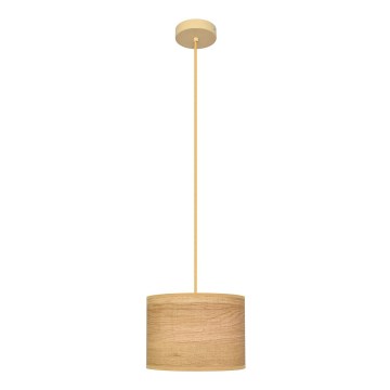 Candelabro suspenso ALBA 1xE27/15W/230V diâmetro 20 cm castanho