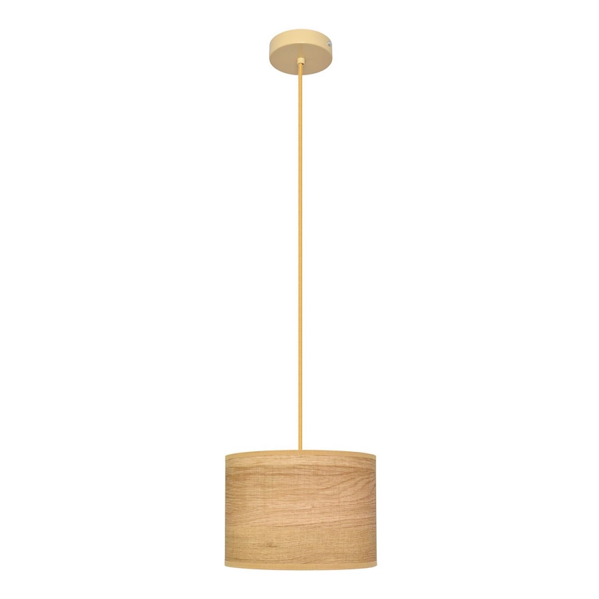 Candelabro suspenso ALBA 1xE27/15W/230V diâmetro 20 cm castanho