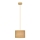 Candelabro suspenso ALBA 1xE27/15W/230V diâmetro 20 cm castanho