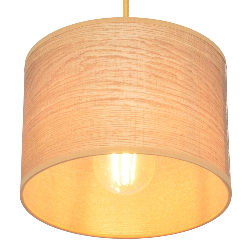 Candelabro suspenso ALBA 1xE27/15W/230V diâmetro 20 cm castanho