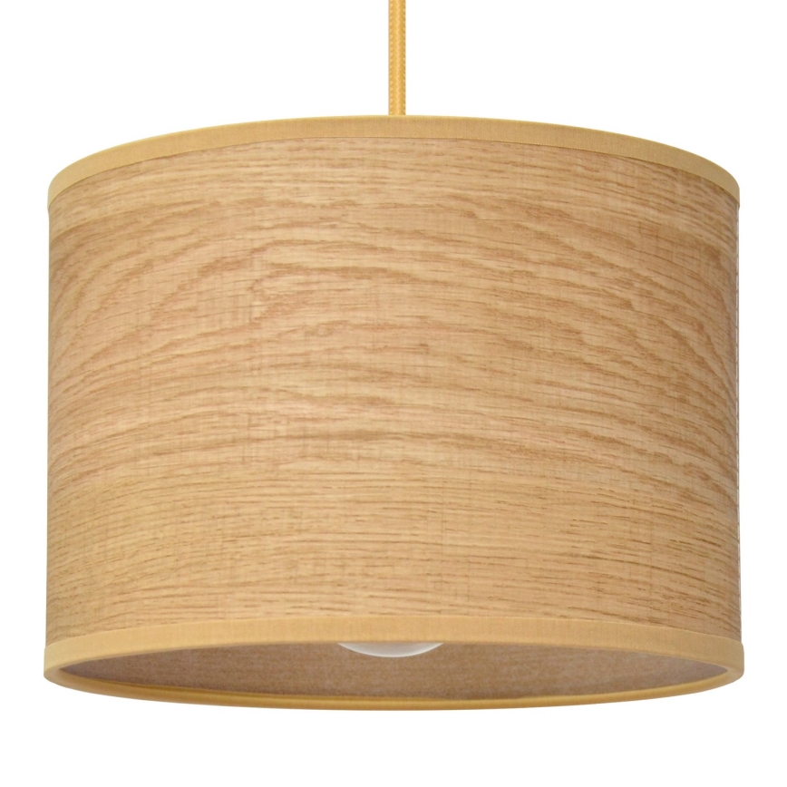 Candelabro suspenso ALBA 1xE27/15W/230V diâmetro 20 cm castanho