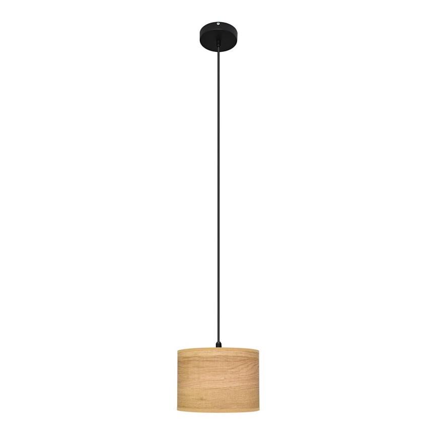 Candelabro suspenso ALBA 1xE27/15W/230V diâmetro 20 cm castanho/preto