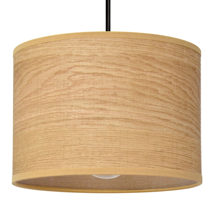 Candelabro suspenso ALBA 1xE27/15W/230V diâmetro 20 cm castanho/preto