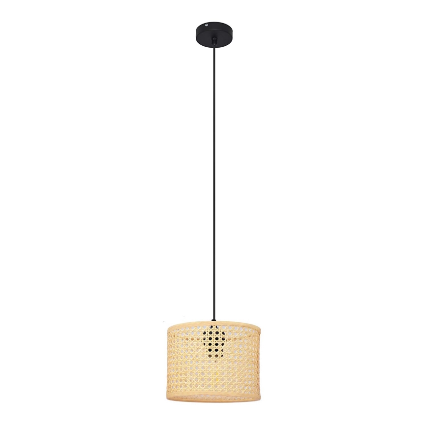 Candelabro suspenso ALBA 1xE27/15W/230V diâmetro 20 cm vime/preto
