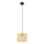 Candelabro suspenso ALBA 1xE27/15W/230V diâmetro 20 cm vime/preto