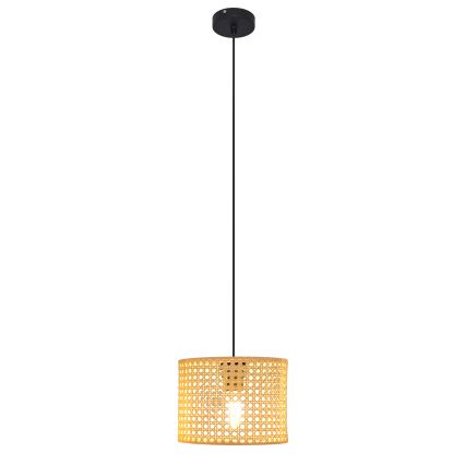 Candelabro suspenso ALBA 1xE27/15W/230V diâmetro 20 cm vime/preto