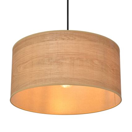 Candelabro suspenso ALBA 1xE27/15W/230V diâmetro 40 cm castanho/preto