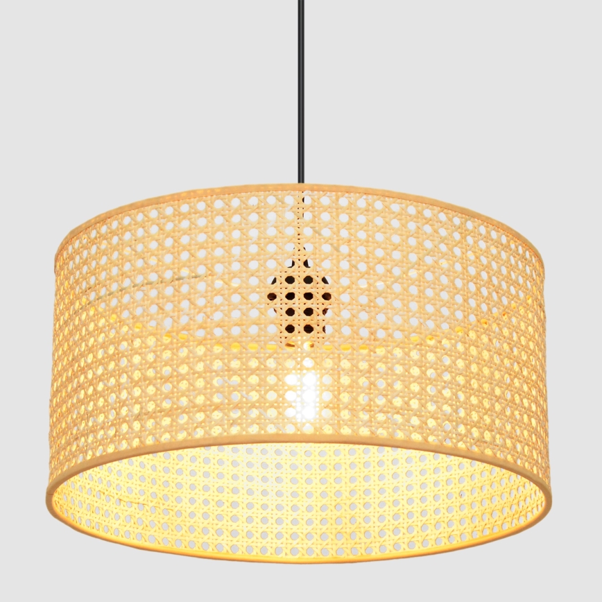 Candelabro suspenso ALBA 1xE27/15W/230V diâmetro 40 cm vime/preto