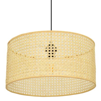 Candelabro suspenso ALBA 1xE27/15W/230V diâmetro 40 cm vime/preto