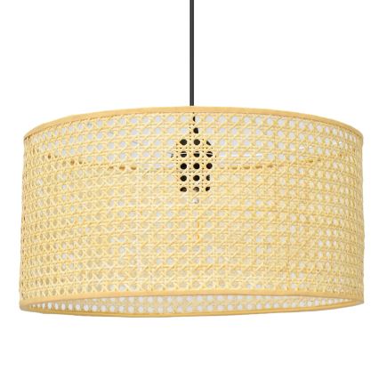 Candelabro suspenso ALBA 1xE27/15W/230V diâmetro 40 cm vime/preto