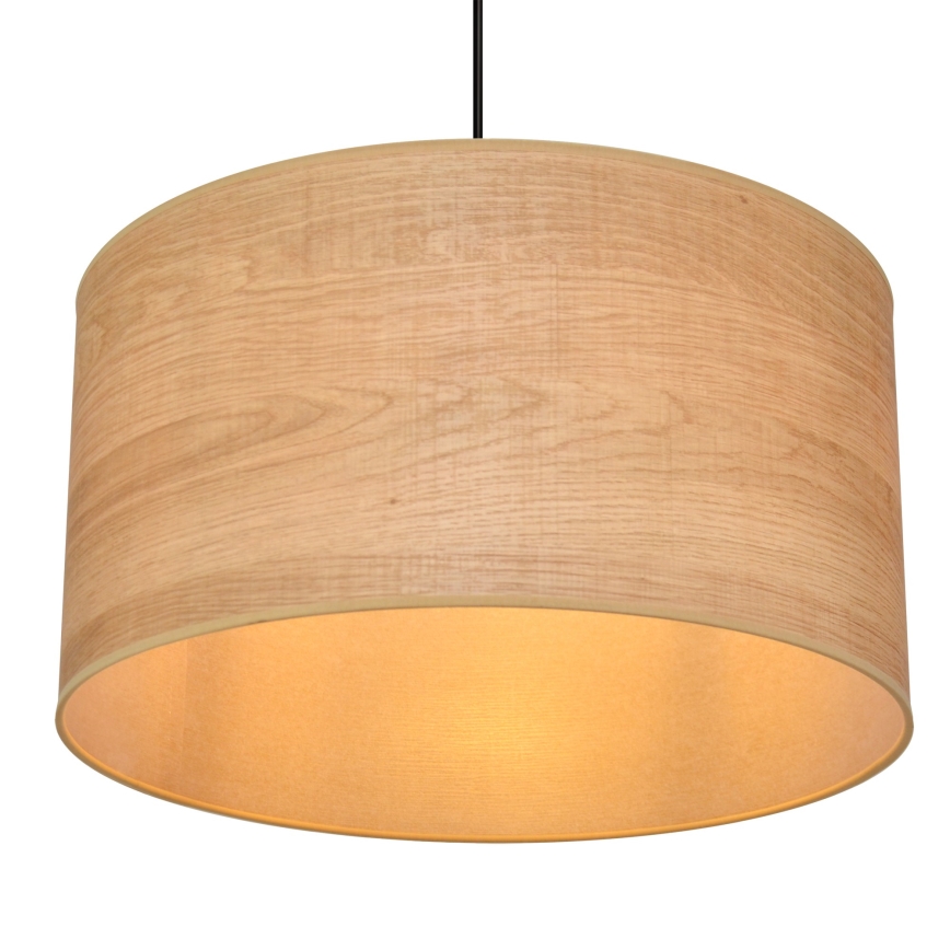 Candelabro suspenso ALBA 1xE27/15W/230V diâmetro 45 cm castanho/preto