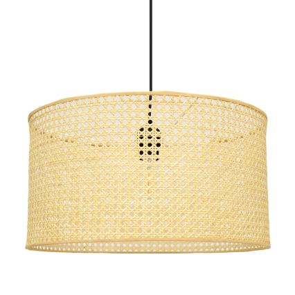 Candelabro suspenso ALBA 1xE27/15W/230V diâmetro 45 cm vime/preto