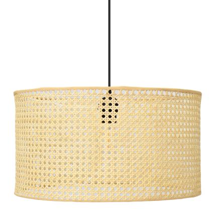 Candelabro suspenso ALBA 1xE27/15W/230V diâmetro 45 cm vime/preto