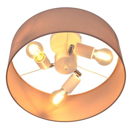 Candelabro suspenso ALBA 3xE27/15W/230V rosa