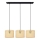 Candelabro suspenso ALBA 3xE27/15W/230V vime/preto