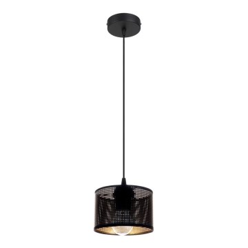 Candelabro suspenso ALDO 1xE27/60W/230V diâmetro 15 cm preto