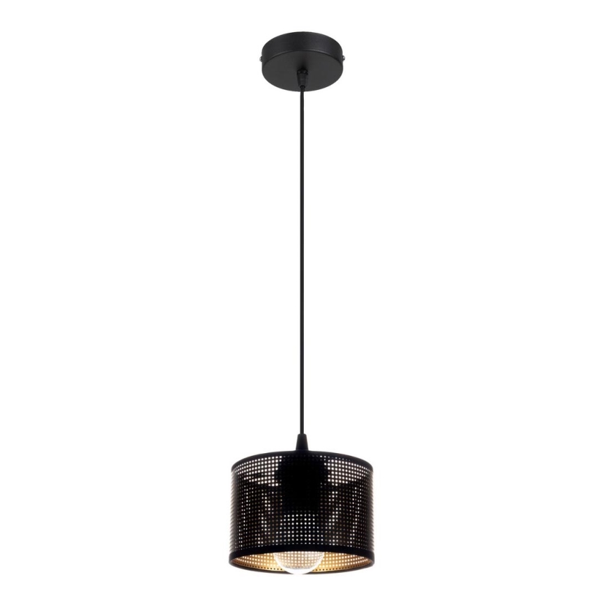 Candelabro suspenso ALDO 1xE27/60W/230V diâmetro 15 cm preto