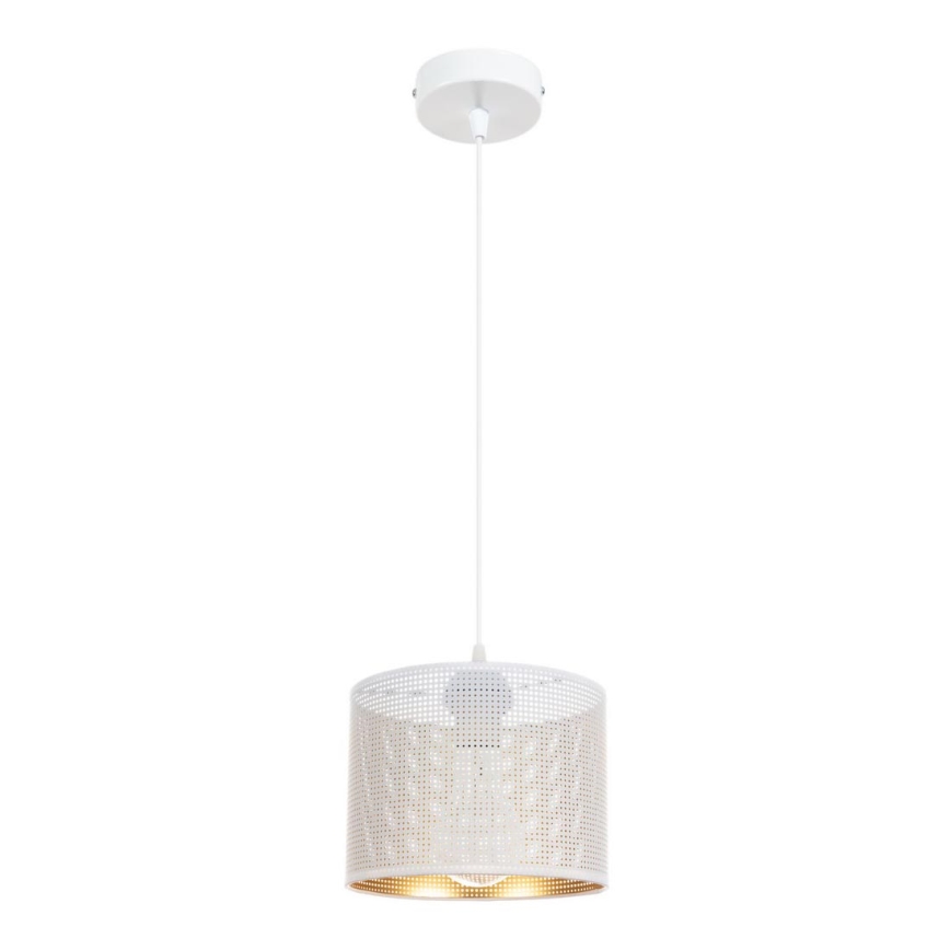 Candelabro suspenso ALDO 1xE27/60W/230V diâmetro 20 cm branco